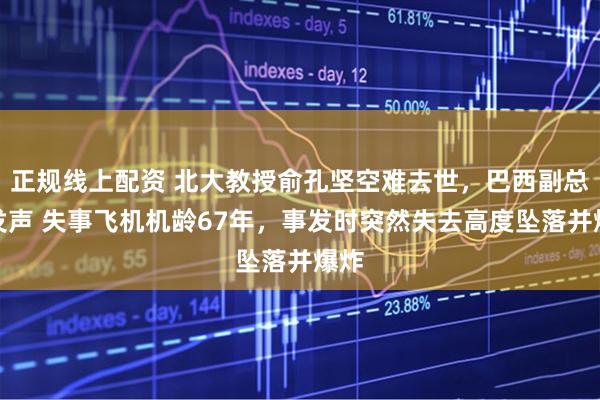 正规线上配资 北大教授俞孔坚空难去世，巴西副总统发声 失事飞机机龄67年，事发时突然失去高度坠落并爆炸